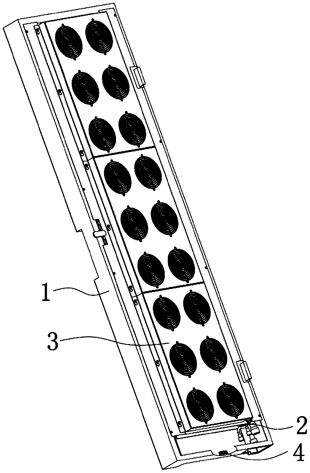 Liquid cooling cabinet door