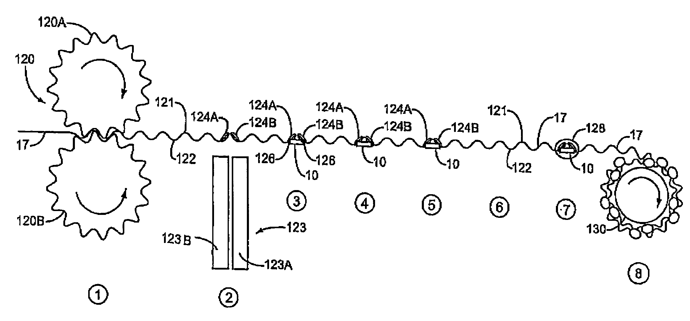 Wave antenna wireless communication device and method