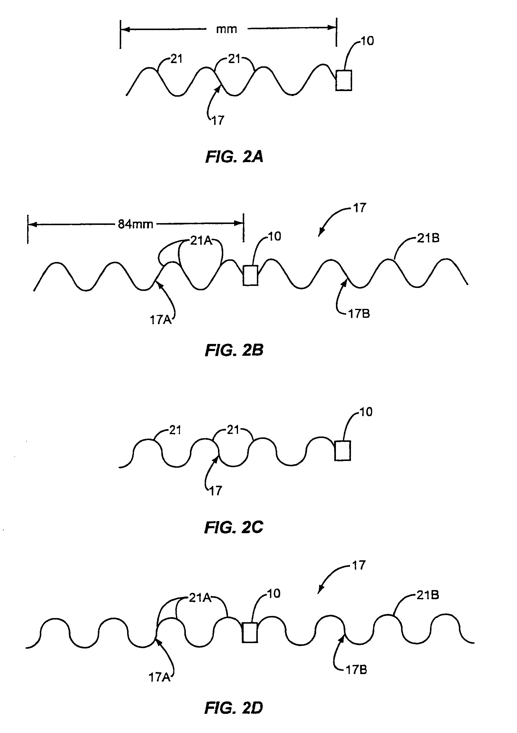 Wave antenna wireless communication device and method