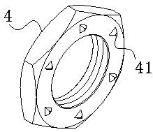 Fixing structure of knob of door lock