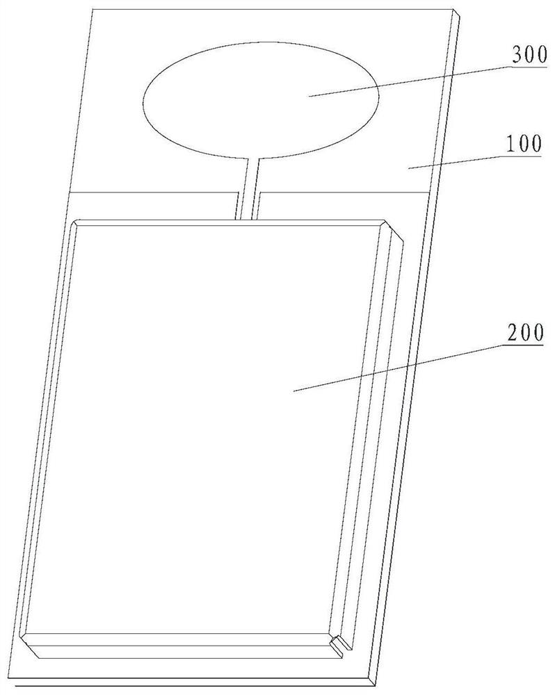 Ultra-wideband antenna structure and electronic equipment