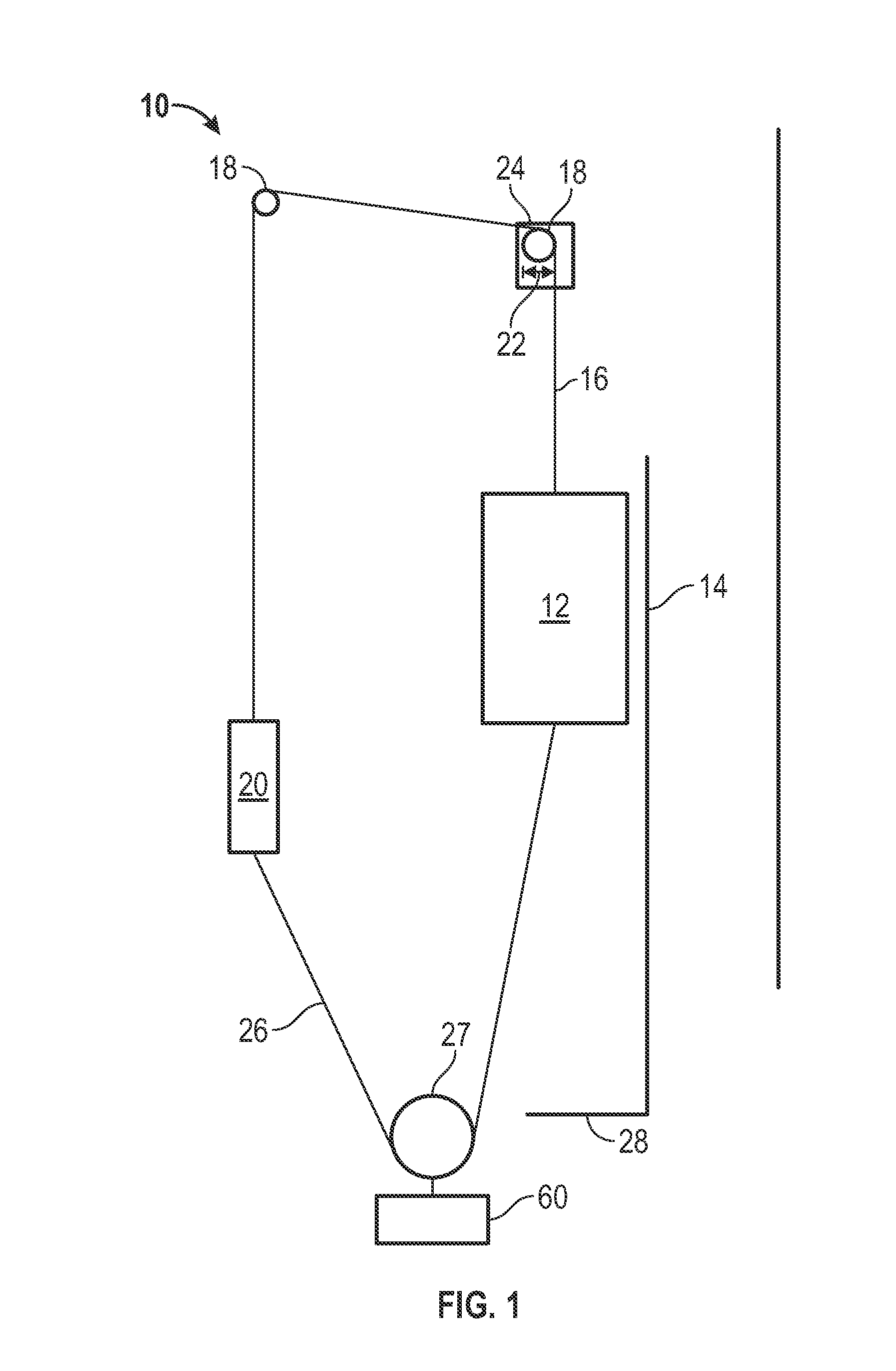 Elevator rope sway mitigation