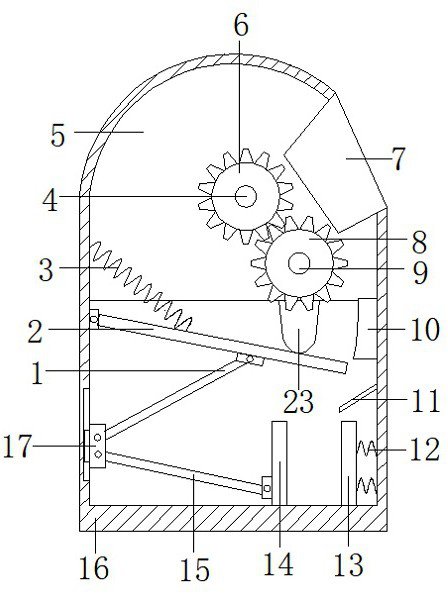 Garbage recycling device for catering