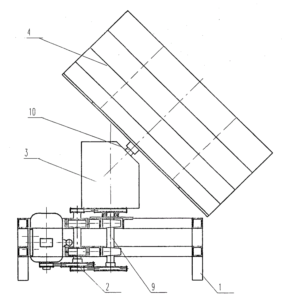 Inclined sieve tray type tea grader