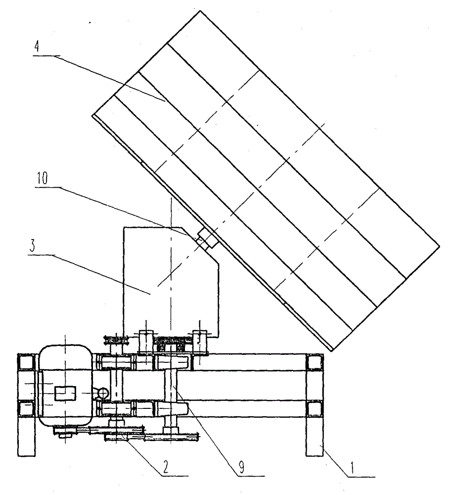 Inclined sieve tray type tea grader