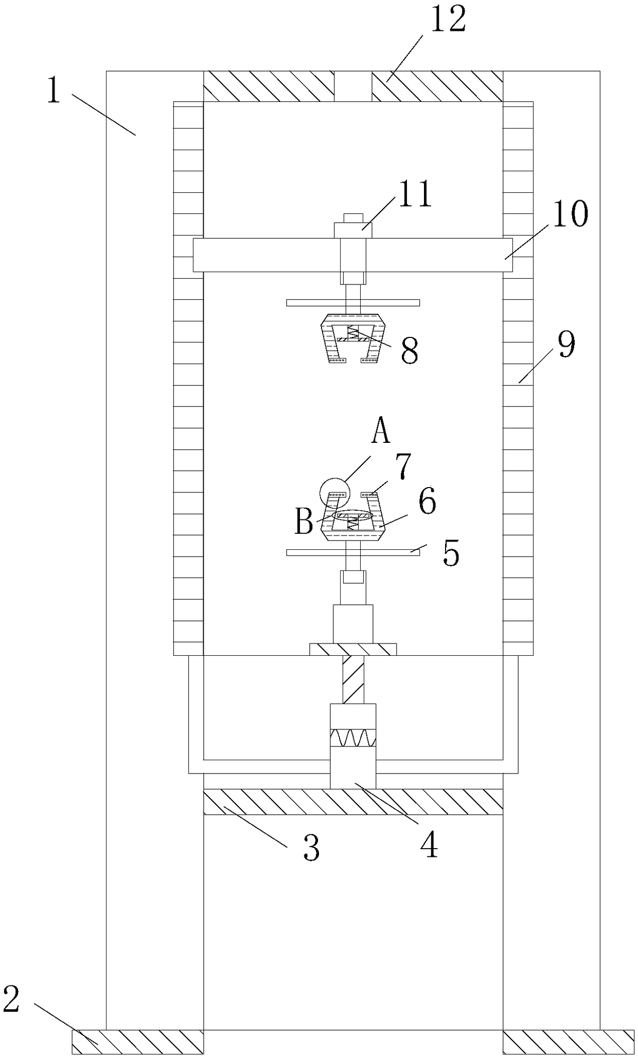 Biting-type antiskid stretching device for anti-termite cable