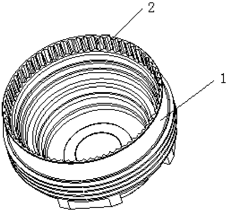 Lens cone bottom inner wall with flatting effect