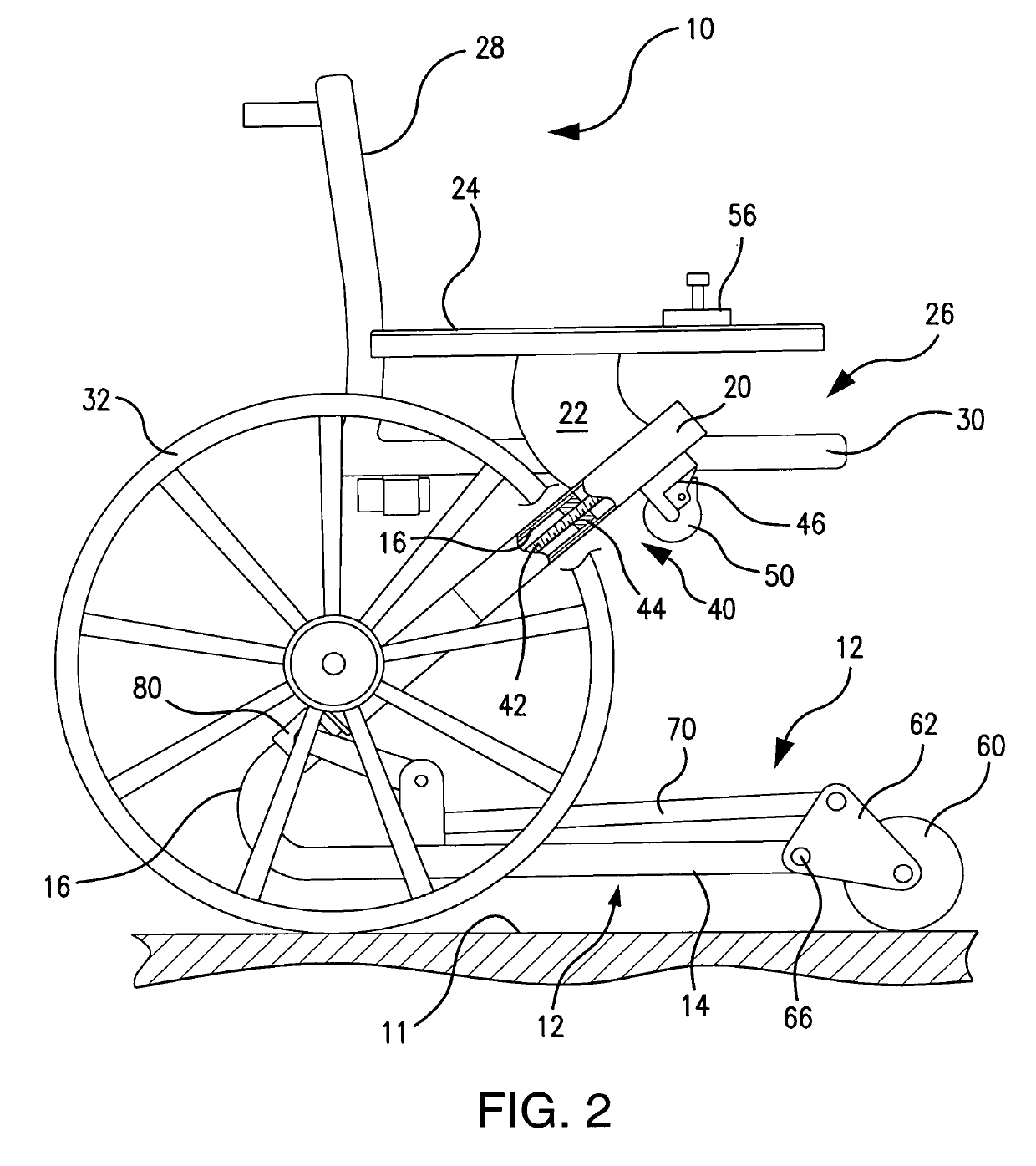 Sit-to-stand wheelchair