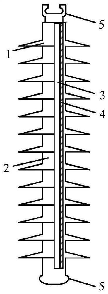 Preparation method of hard material sheath composite insulator with bird droppings prevention grading shield