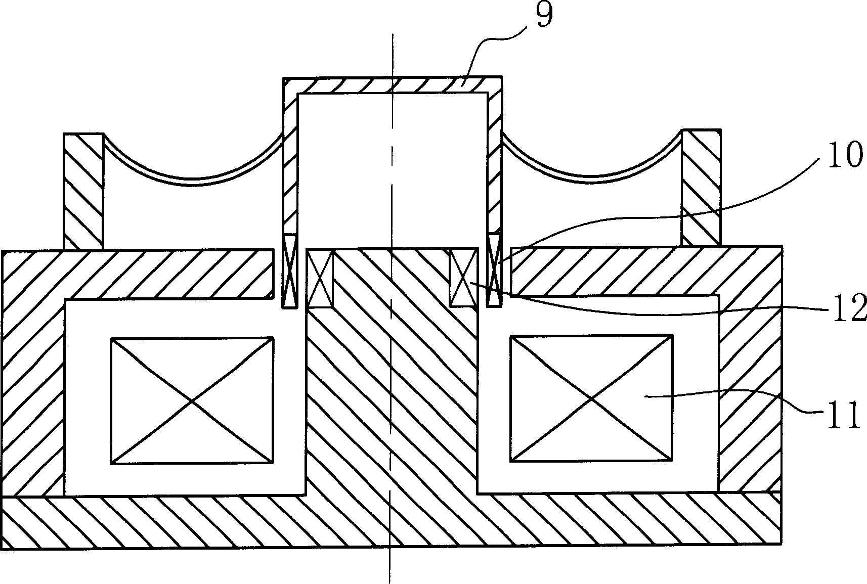 Evaporating and cooling system of electric vibration testing bench