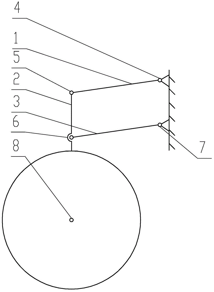 Robot walking leg mechanism with integration of wheel type, foot type and wheel-foot composite type