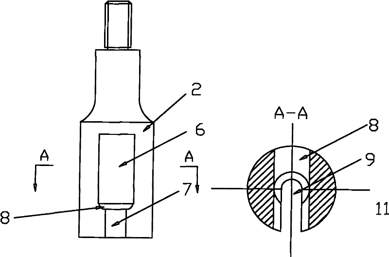 Anti-adhesive shoulder fixture for improving efficiency of endurance test