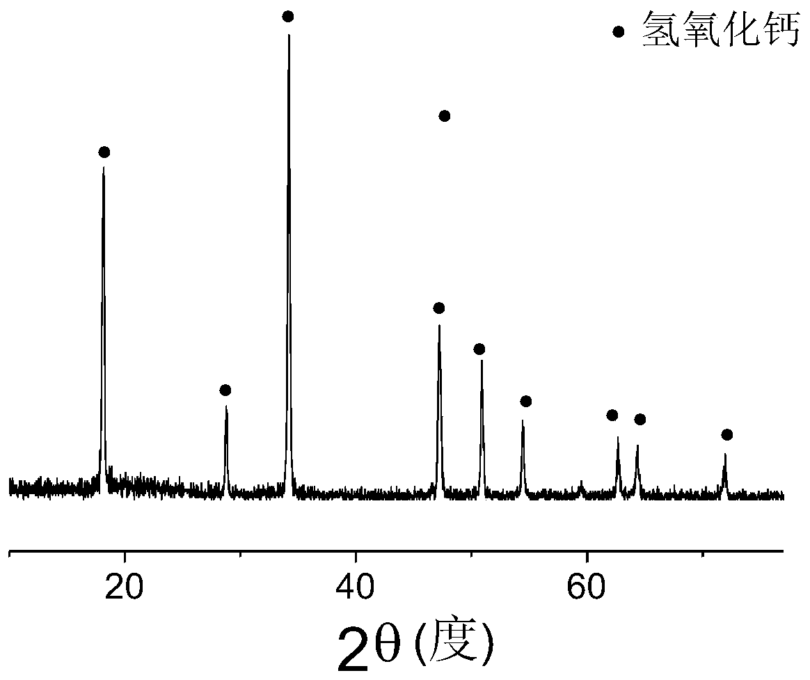 A preparation method of nanometer calcium hydroxide powder material used for reinforcement of ancient murals