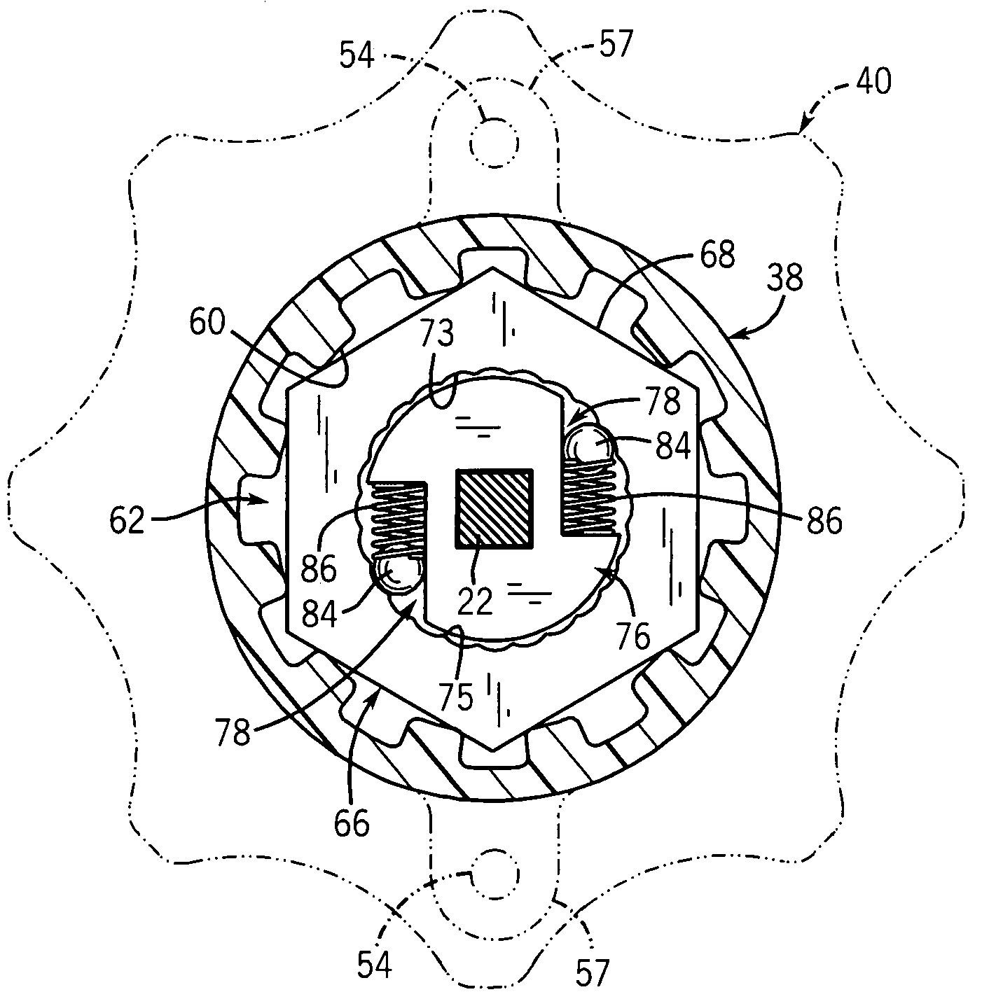 Fuse block with improved unidirectional operator