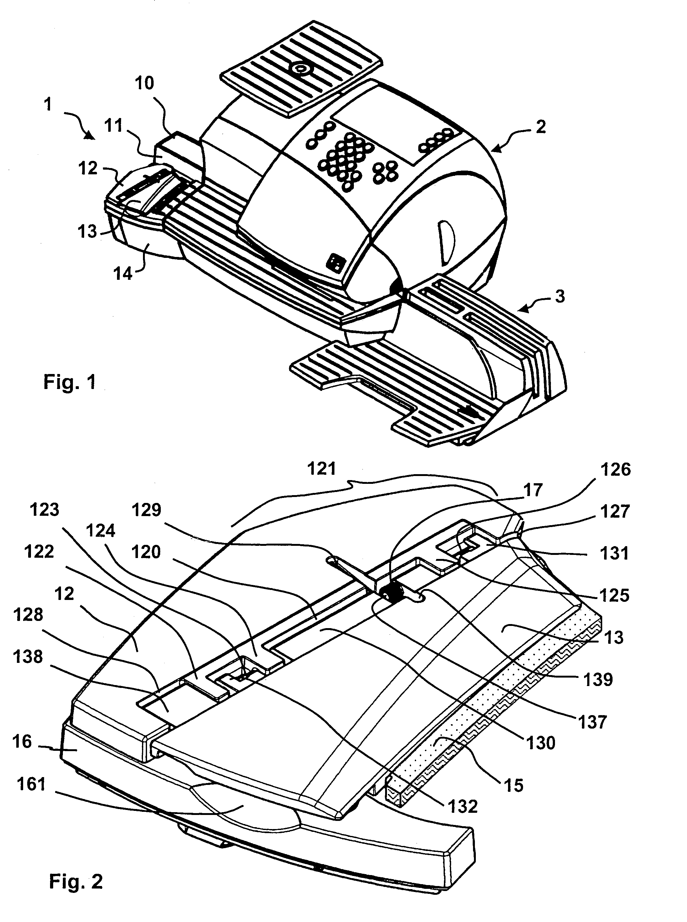 Manually operated moistener for items with a water-activated glue