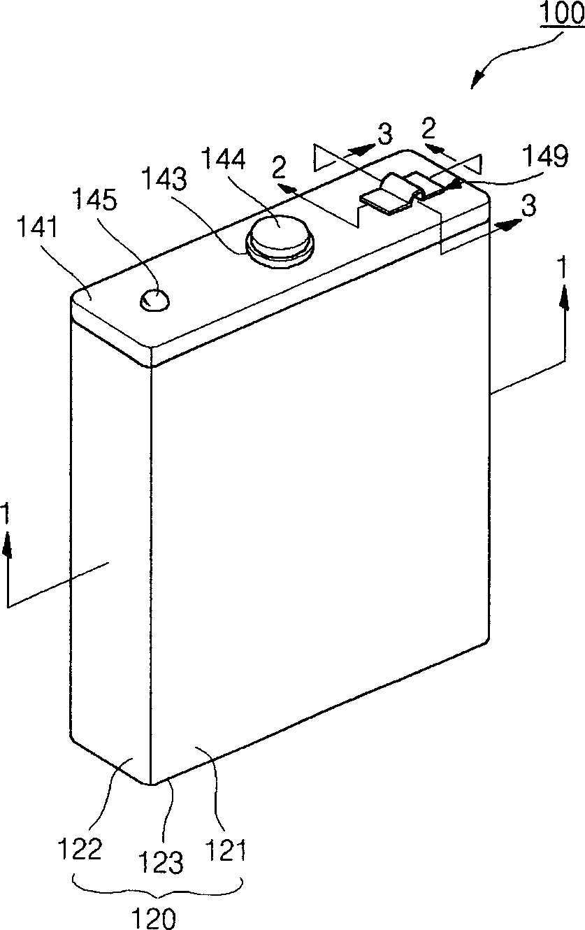 Lithium ion secondary battery having shape memory safety vent