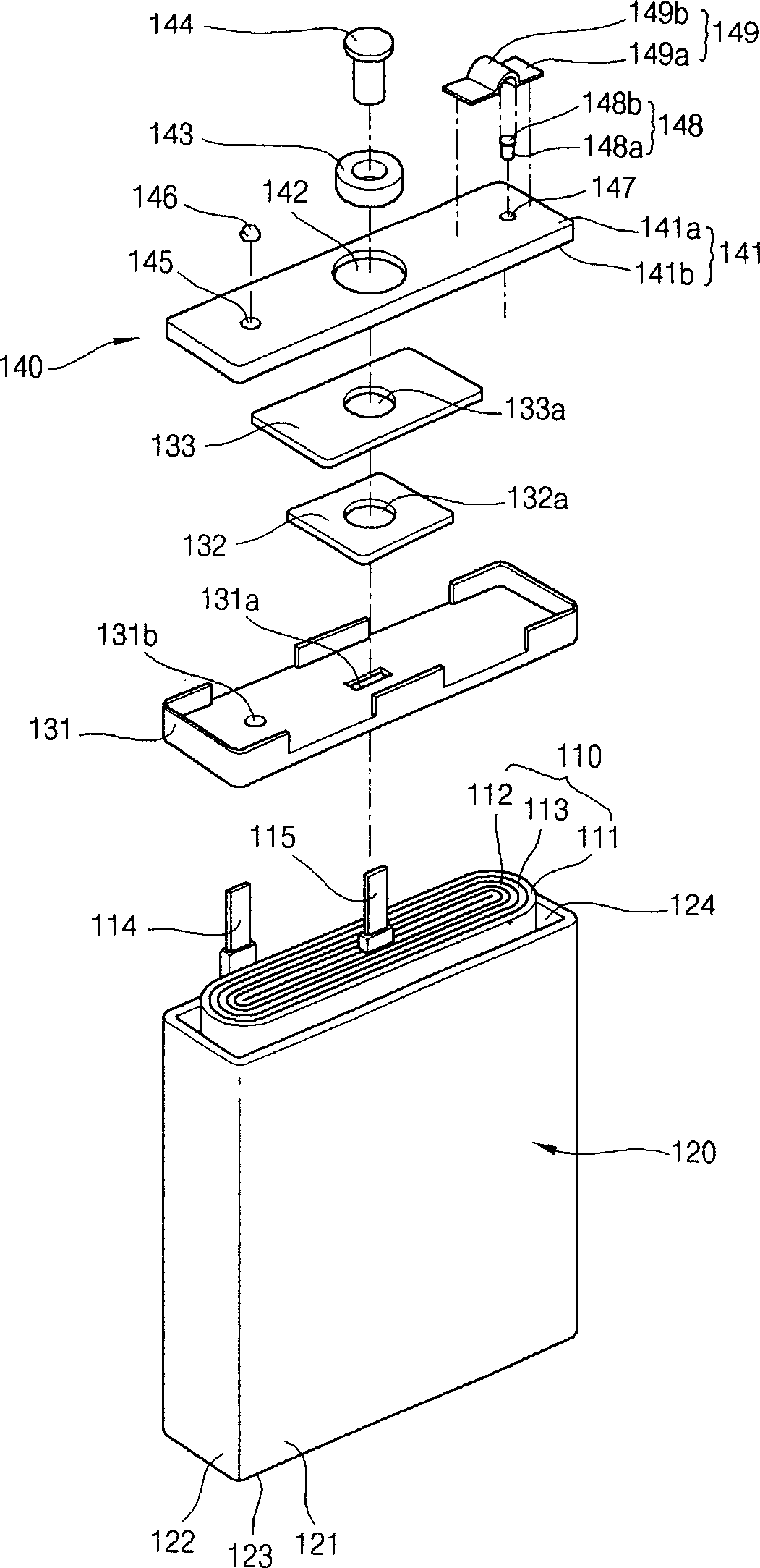 Lithium ion secondary battery having shape memory safety vent