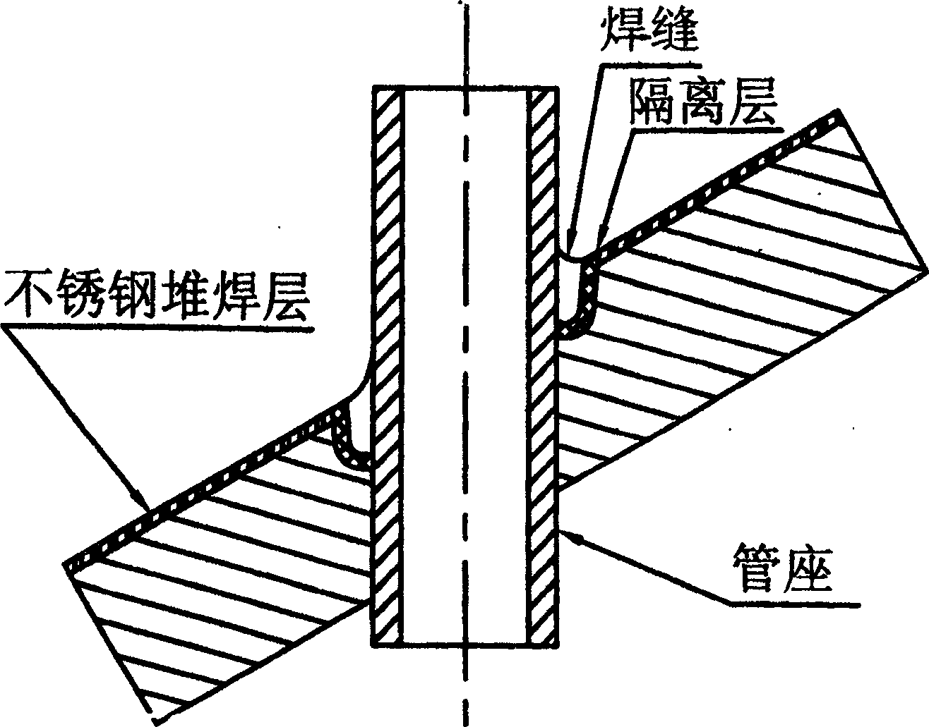 Complicated curved surface tracking method for welding nuclear power J-type joint