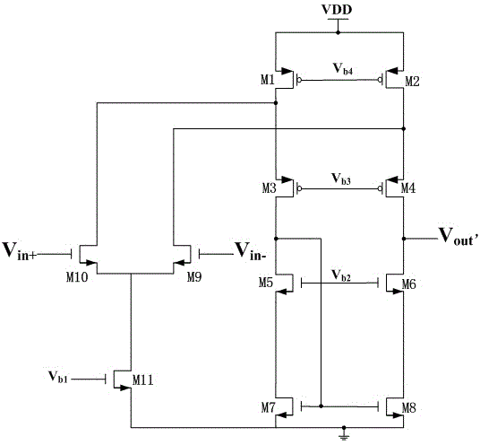 Low-power-consumption readout circuit based on folding comparator and control method