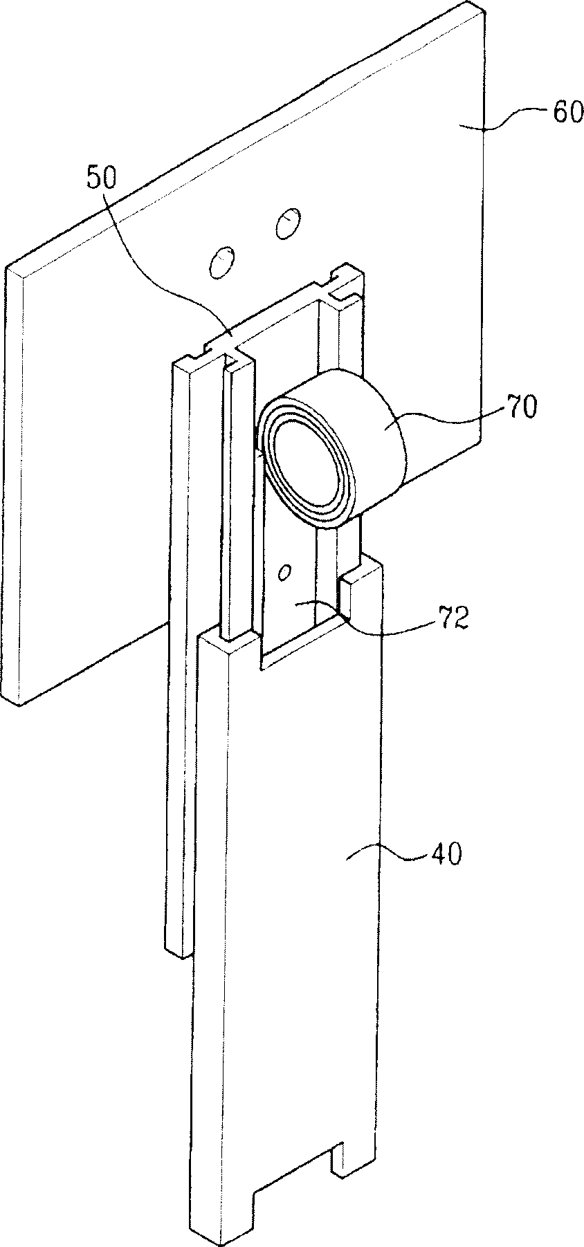 Height adjustment stand of thin type image display device