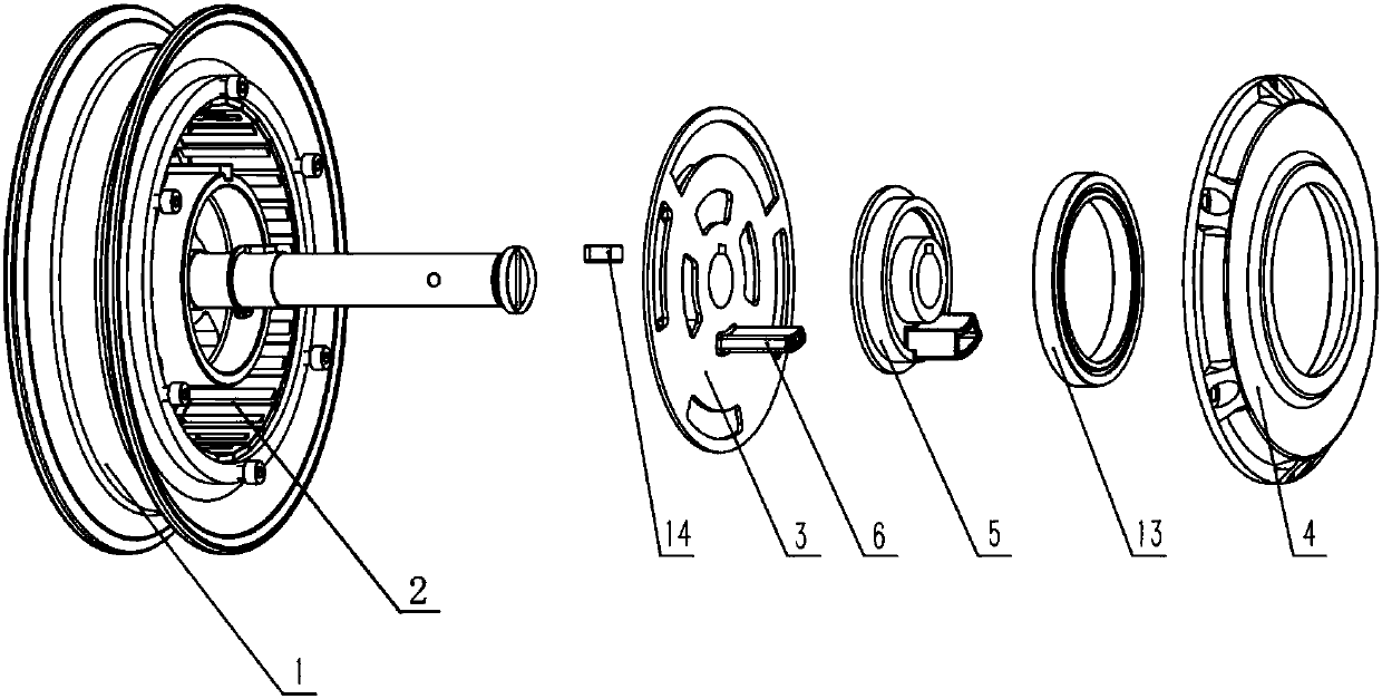 Quick dismounting type hub motor