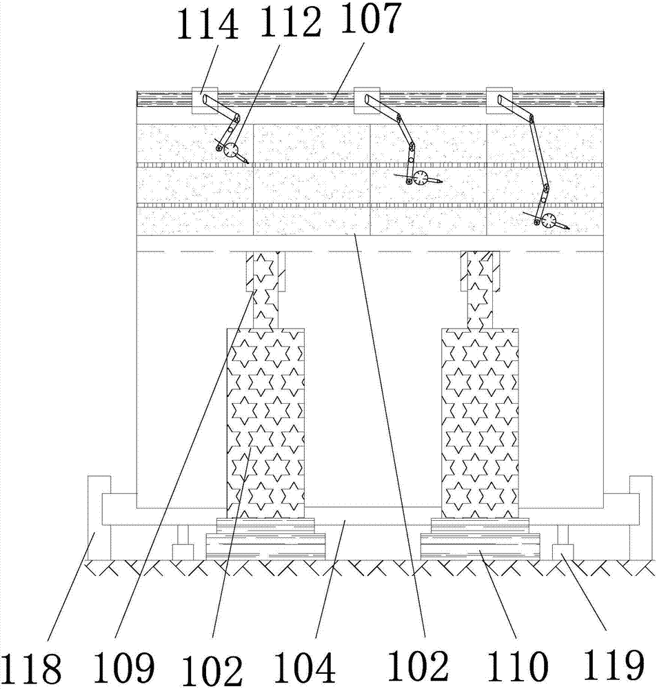 Model test device and method for influence of freezing and thawing on deformation of bedding rock slope