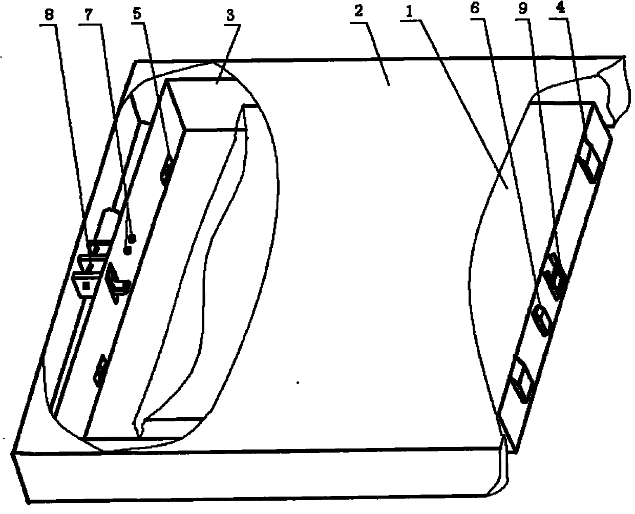 Battery container locking system and installation method of electric vehicle