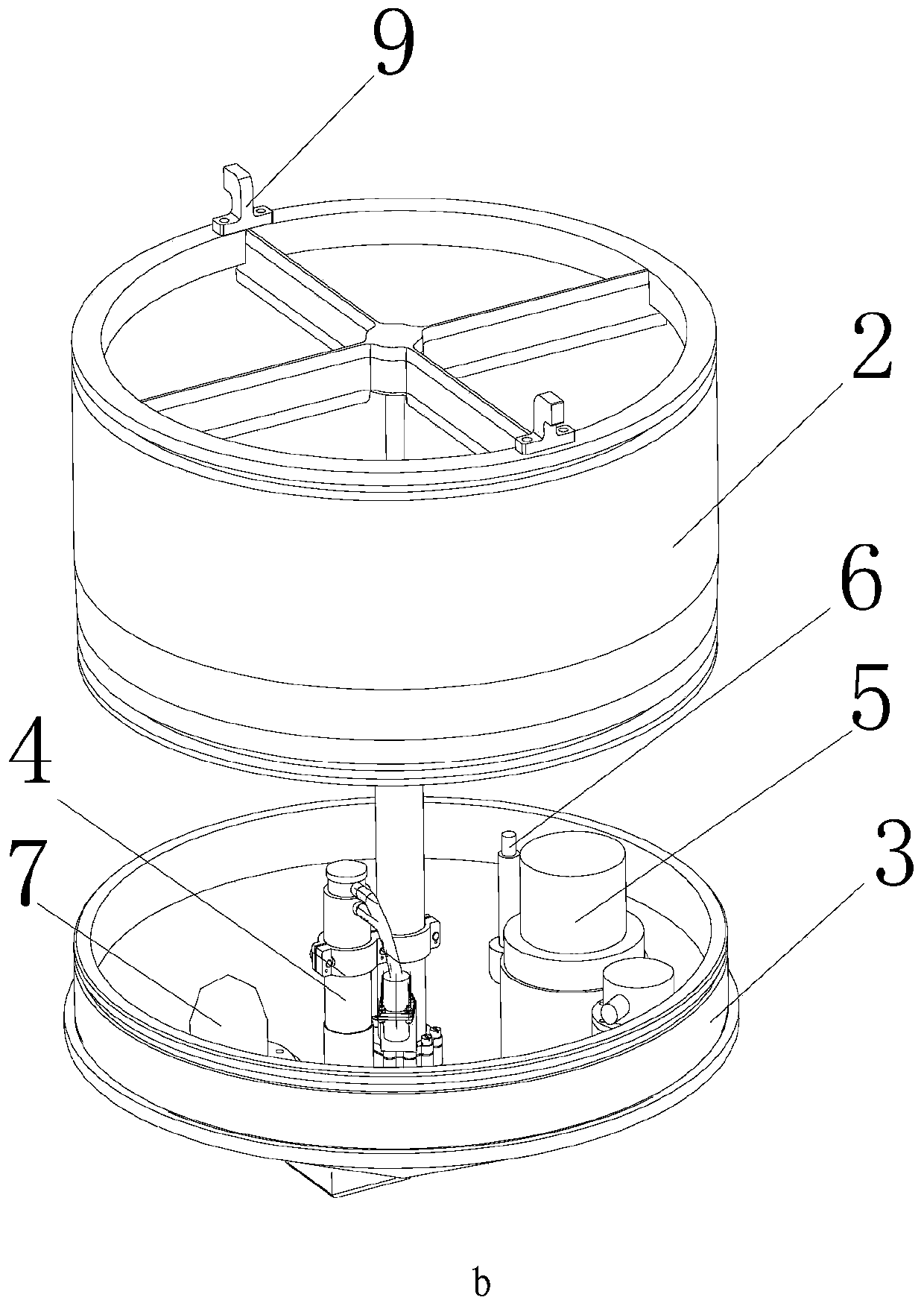 A method for opening and closing the valve mechanism of the launch tube of a submarine-borne aircraft