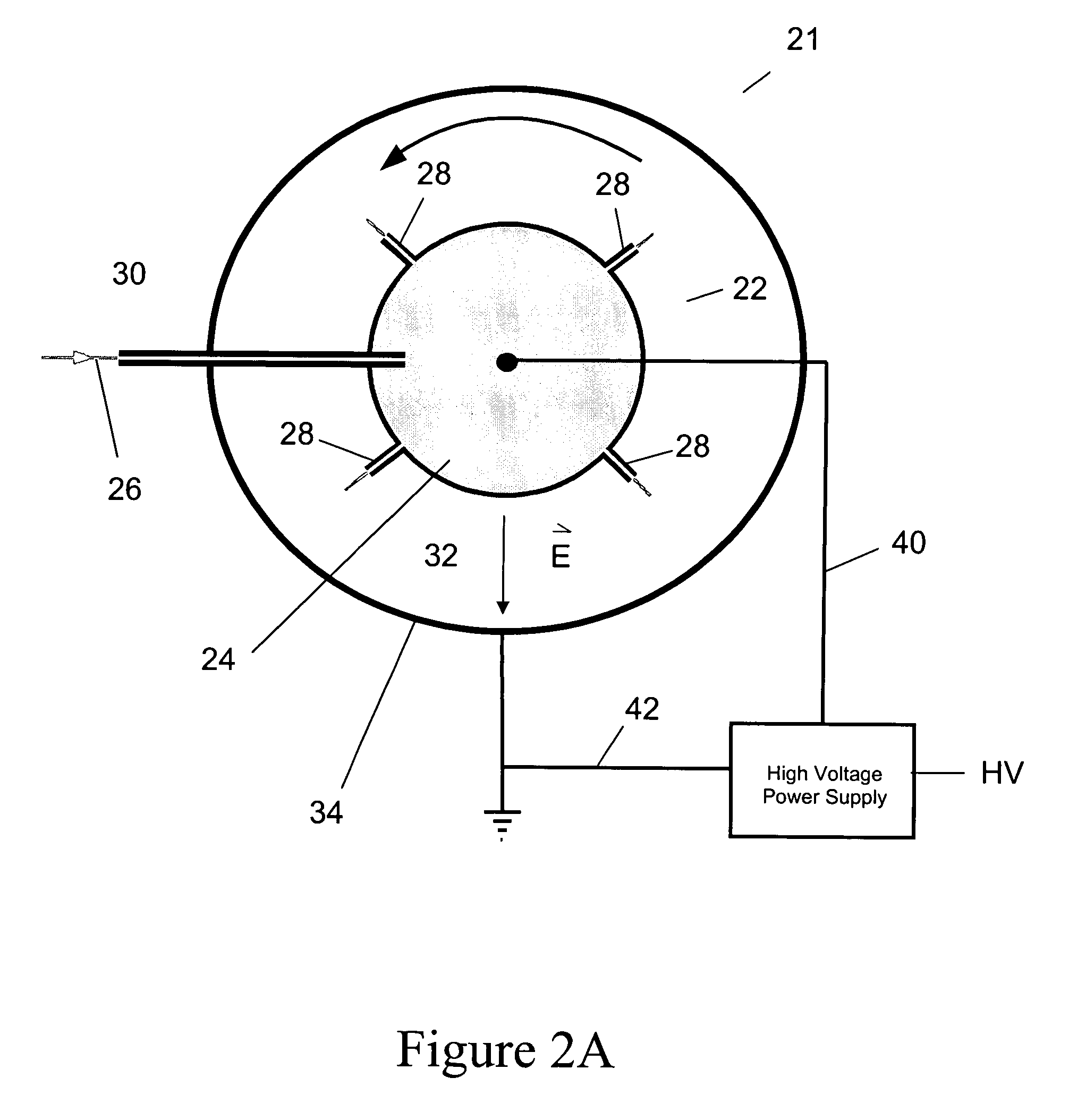 Electrospinning of fibers using a rotatable spray head