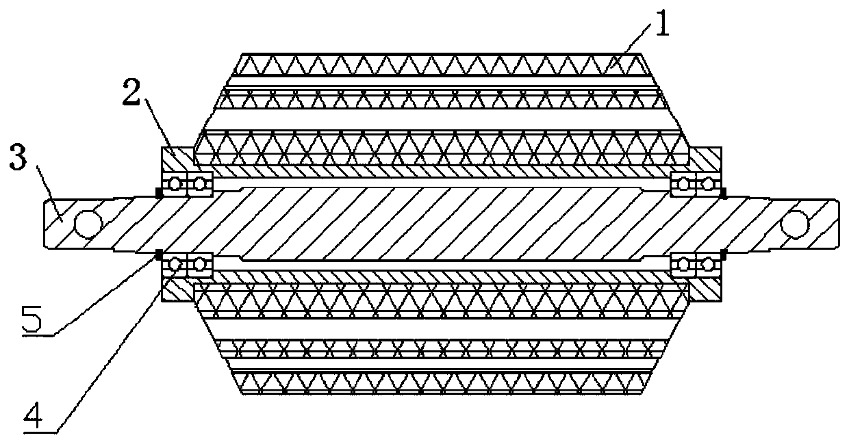 Large deformation flexible compression device for automatic fiber placement