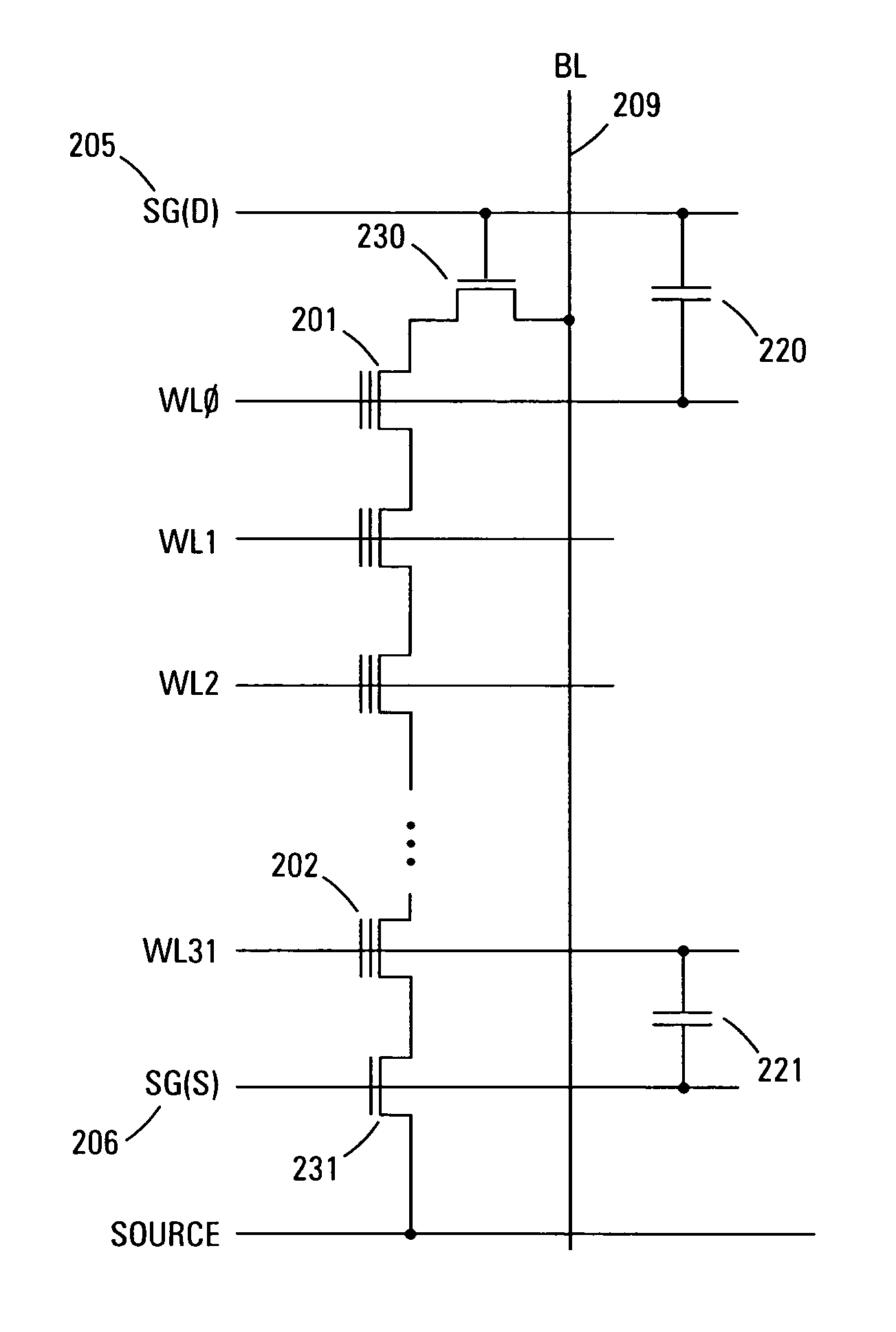 Method and apparatus for reading NAND flash memory array