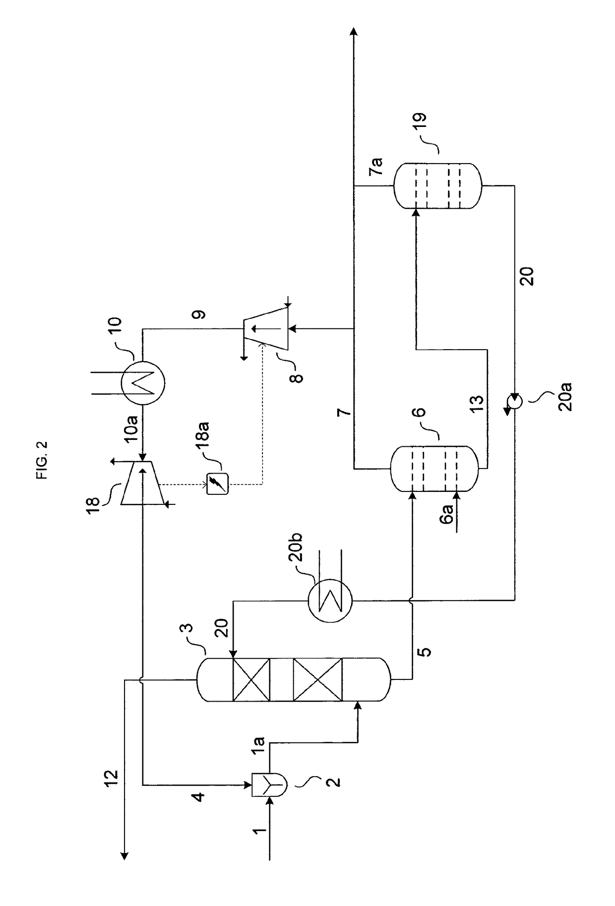 Method and apparatus for removing absorbable gases from pressurized industrial gases contaminated with absorbable gases, without supplying cooling energy