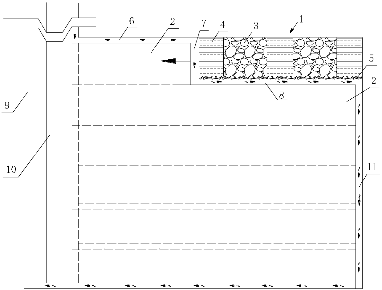 N00 mining method adopting mode of top cutting for filling