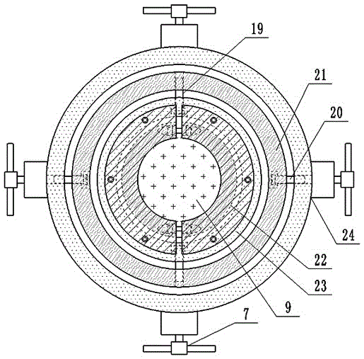 Sapphire crystal bar crystal axis detection and positioning device