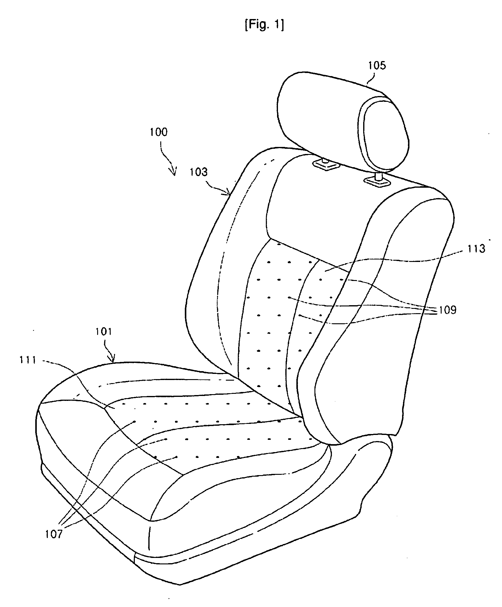 Temperature control system for seat of vehicles