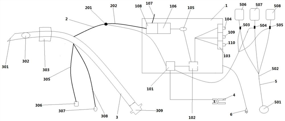 Emergency resuscitation assisting device for anesthesia room