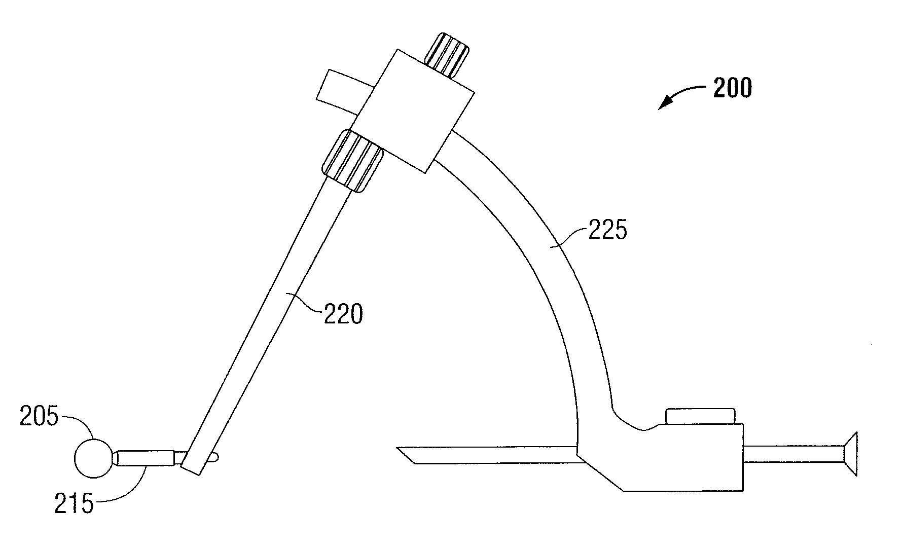 Tibial guide for acl repair having left/right docking configuration