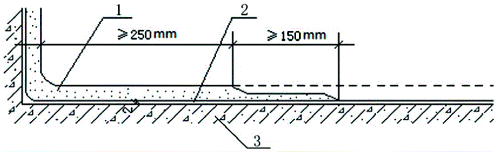 Method for building waterproof layer construction by utilizing FS101 mortar waterproof agent