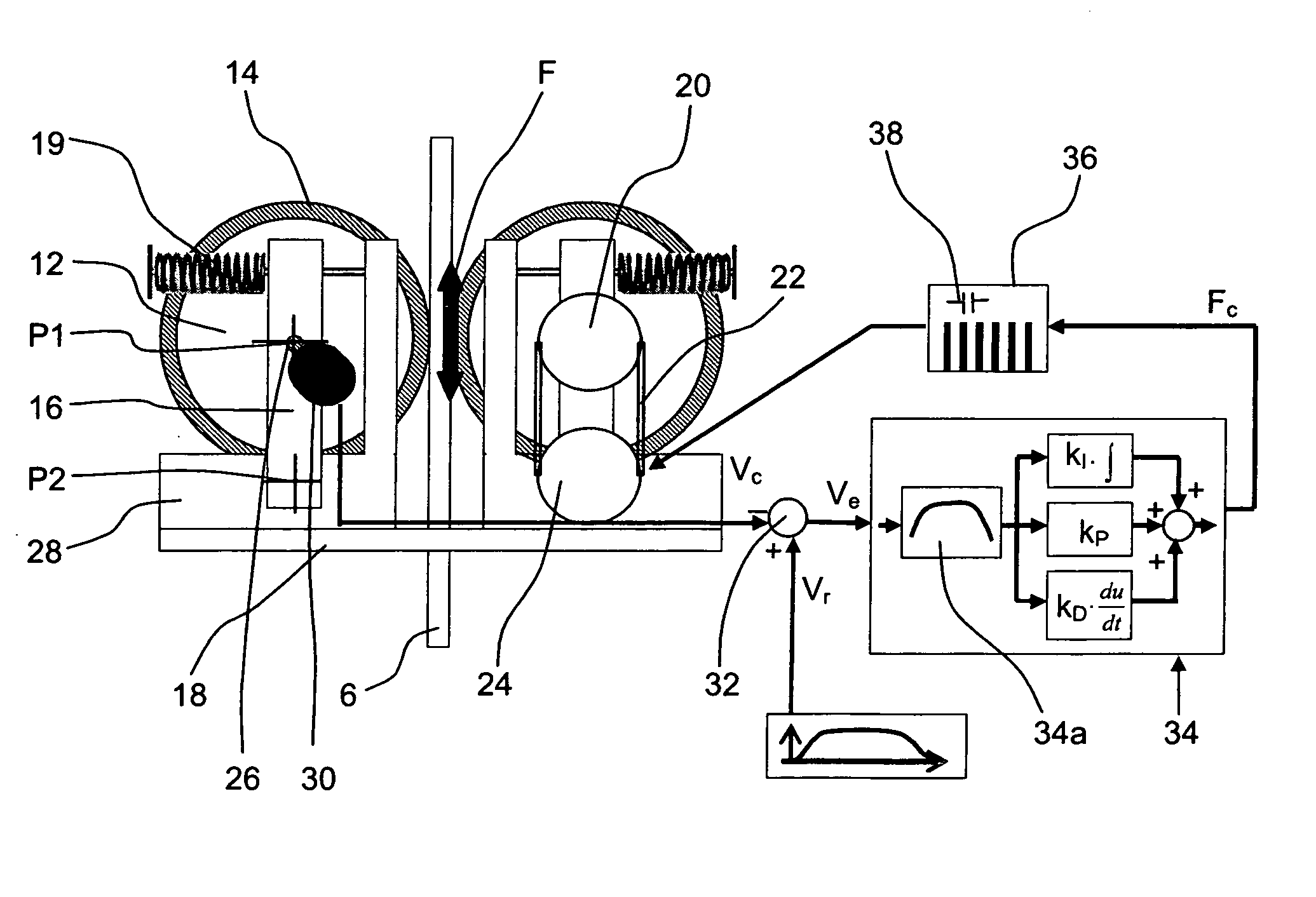 Elevator with vertical vibration compensation