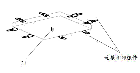 Wave elimination assembly and system for establishing floating breakwater and floating platform