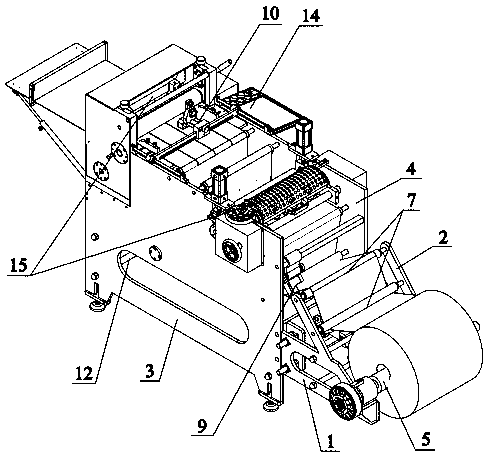 Deviation-rectifying feeding device of ultrasonic self-deviation-rectifying slitter