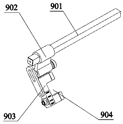 Deviation-rectifying feeding device of ultrasonic self-deviation-rectifying slitter