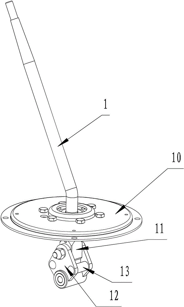 Shock-absorbing automobile manual gear shift manipulator