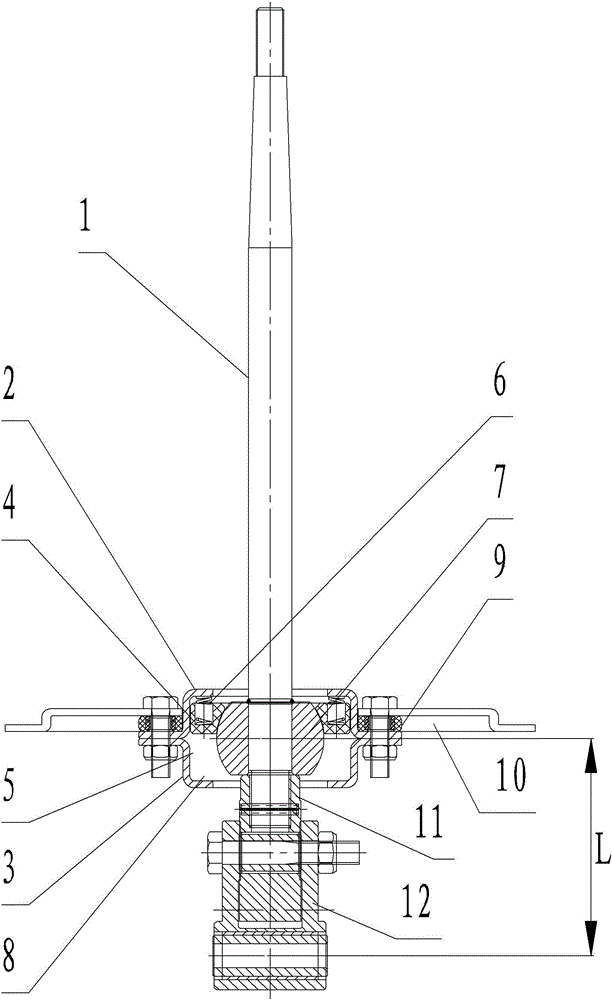 Shock-absorbing automobile manual gear shift manipulator