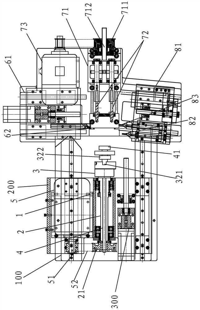 Numerical control bearing pedestal intelligent machining all-in-one machine