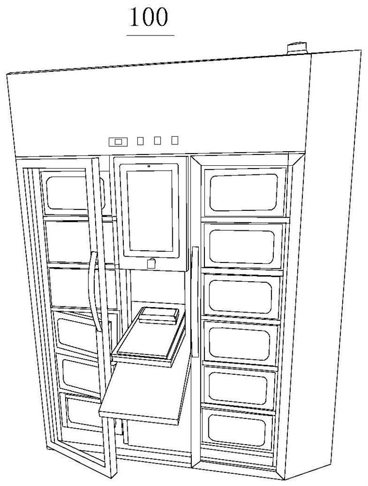 Intelligent food and drug sample reserving cabinet