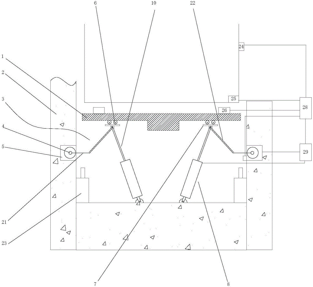 Self-adaption damping elevator well damping assembly