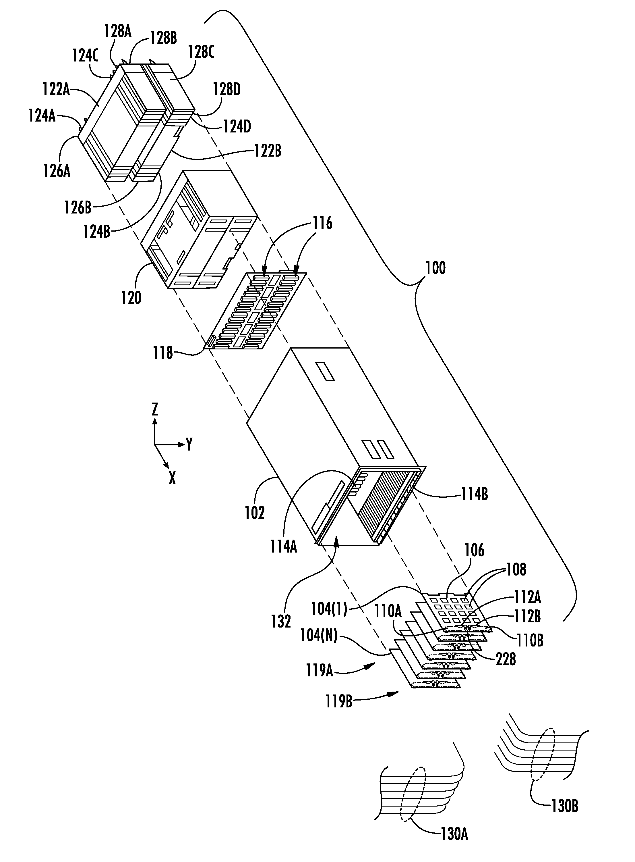 Modular enclosure elements employing cams forming detent features with latches