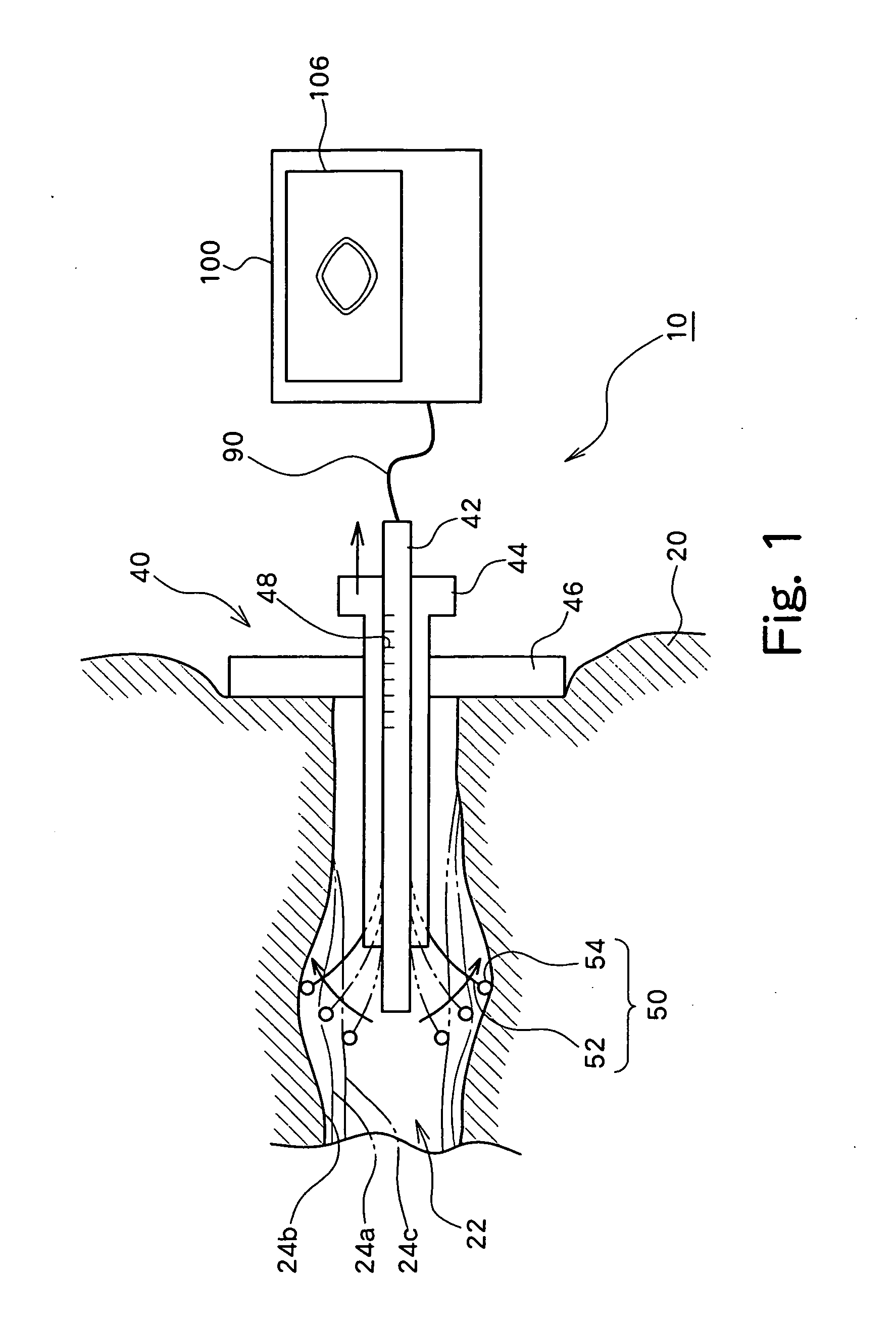 Device for measuring elastic characteristics of organism tissue