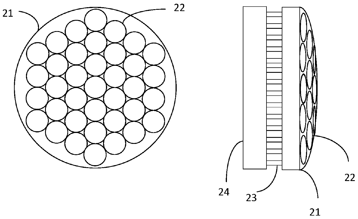 Adaptive laser defense system with compact structure